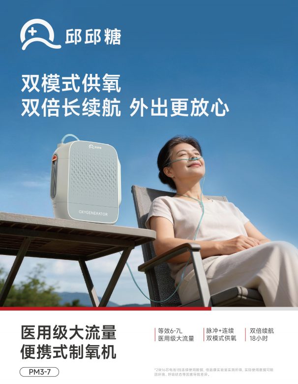 邱邱糖＆倍益康PM3-7 等效7L便携式制氧机